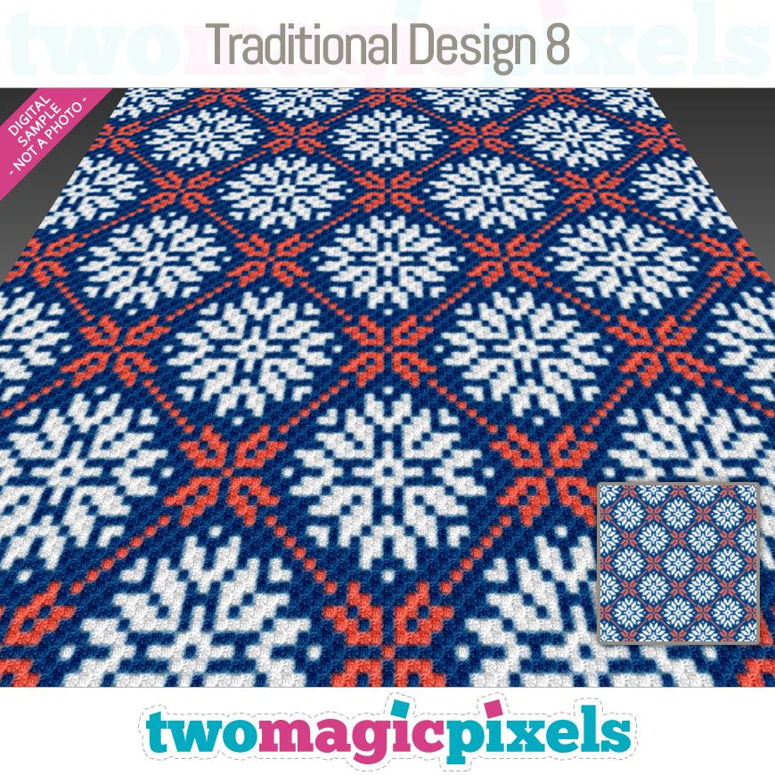 Traditional Design 8 by Two Magic Pixels Traditional Design 8 by Two Magic Pixels