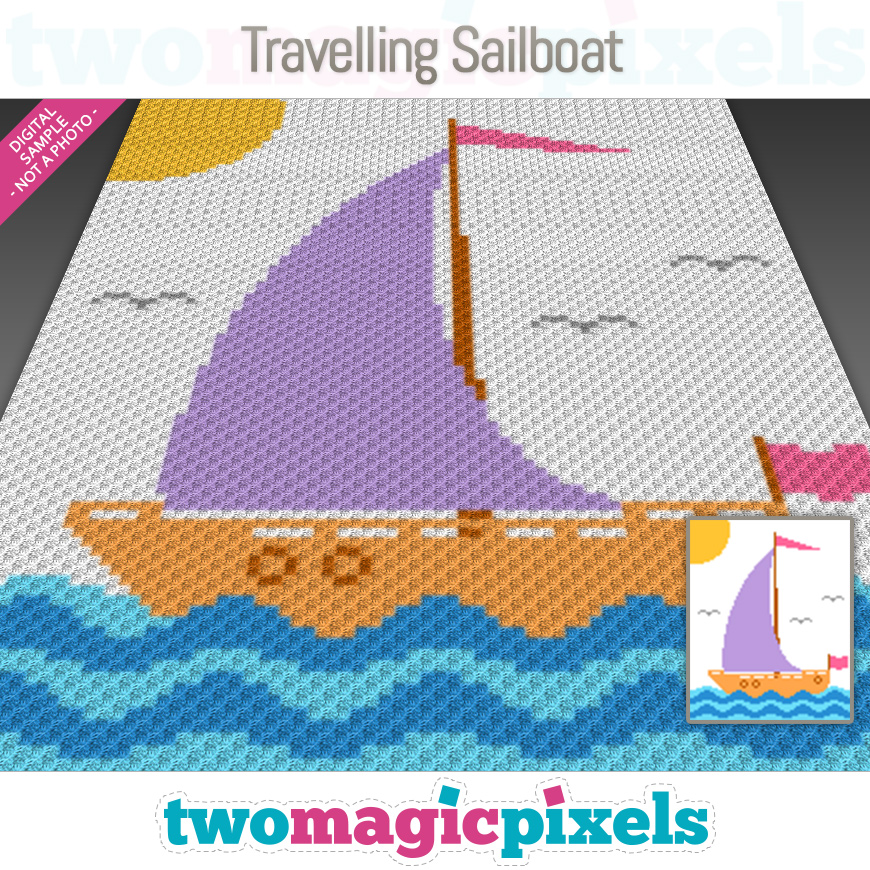 Travelling Sailboat by Two Magic Pixels