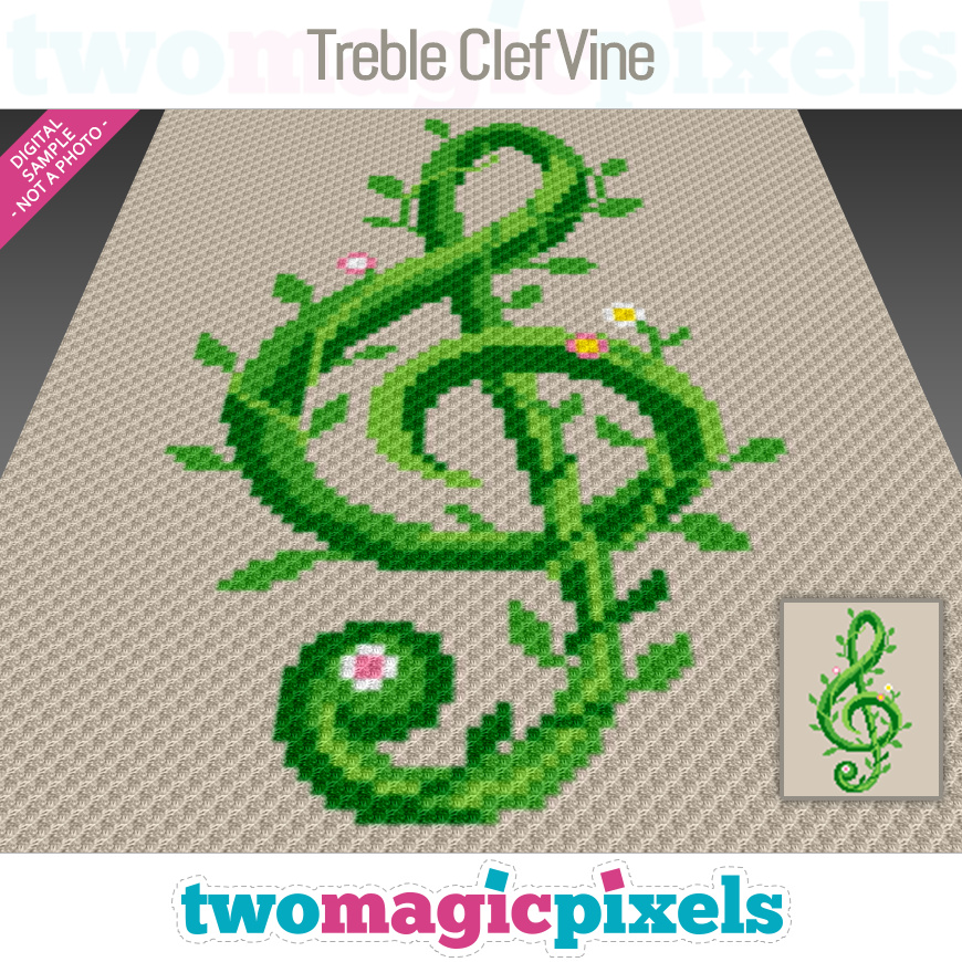 Treble Clef Vine by Two Magic Pixels