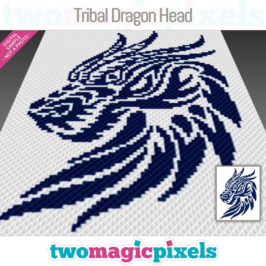 Tribal Dragon Head by Two Magic Pixels