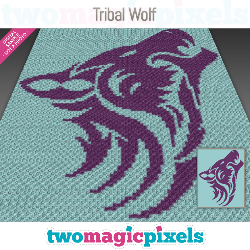 Tribal Wolf by Two Magic Pixels