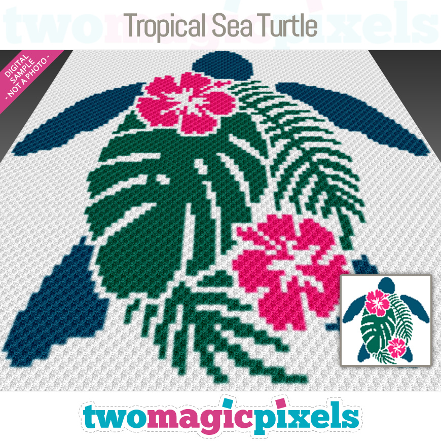 Tropical Sea Turtle by Two Magic Pixels