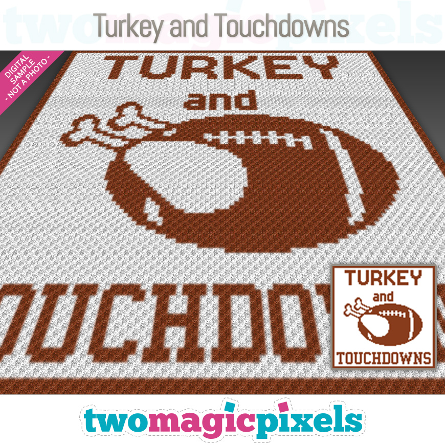 Turkey and Touchdowns by Two Magic Pixels