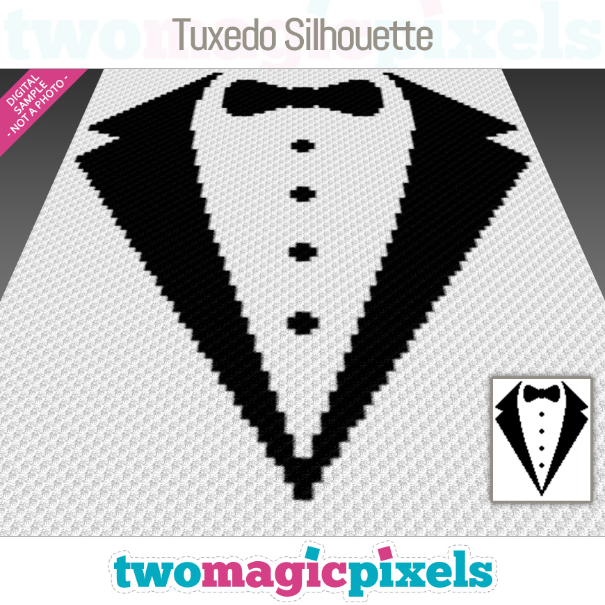 Tuxedo Silhouette by Two Magic Pixels