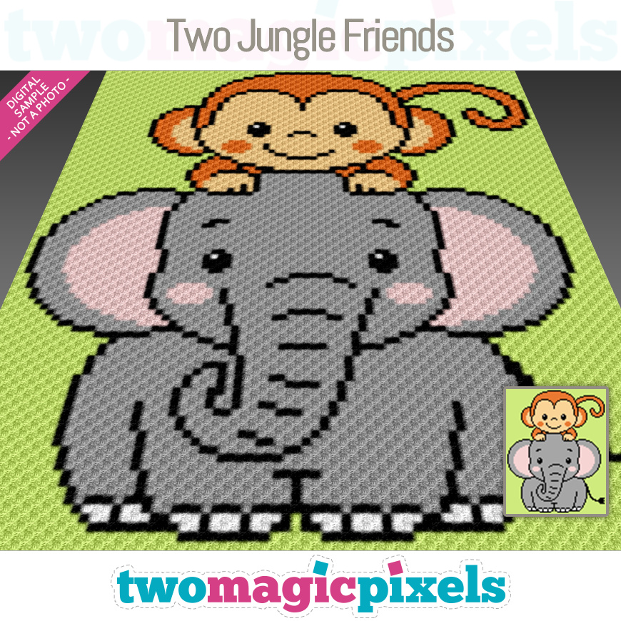 Two Jungle Friends by Two Magic Pixels Two Jungle Friends by Two Magic Pixels