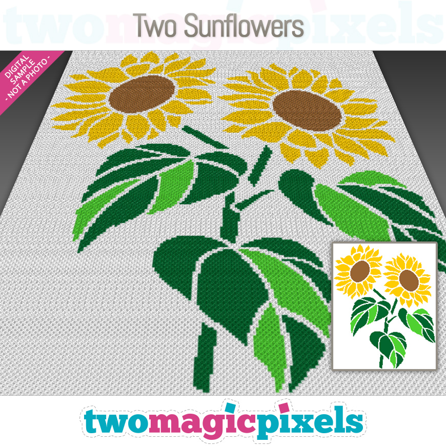 Two Sunflowers by Two Magic Pixels