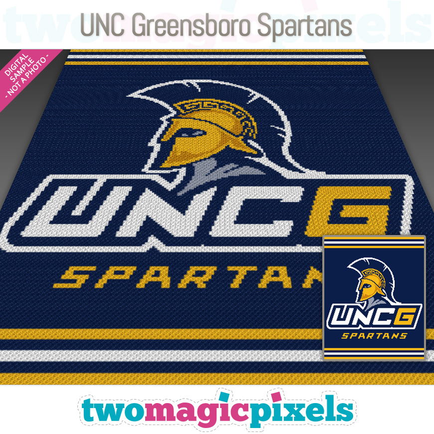 UNC Greensboro Spartans by Two Magic Pixels