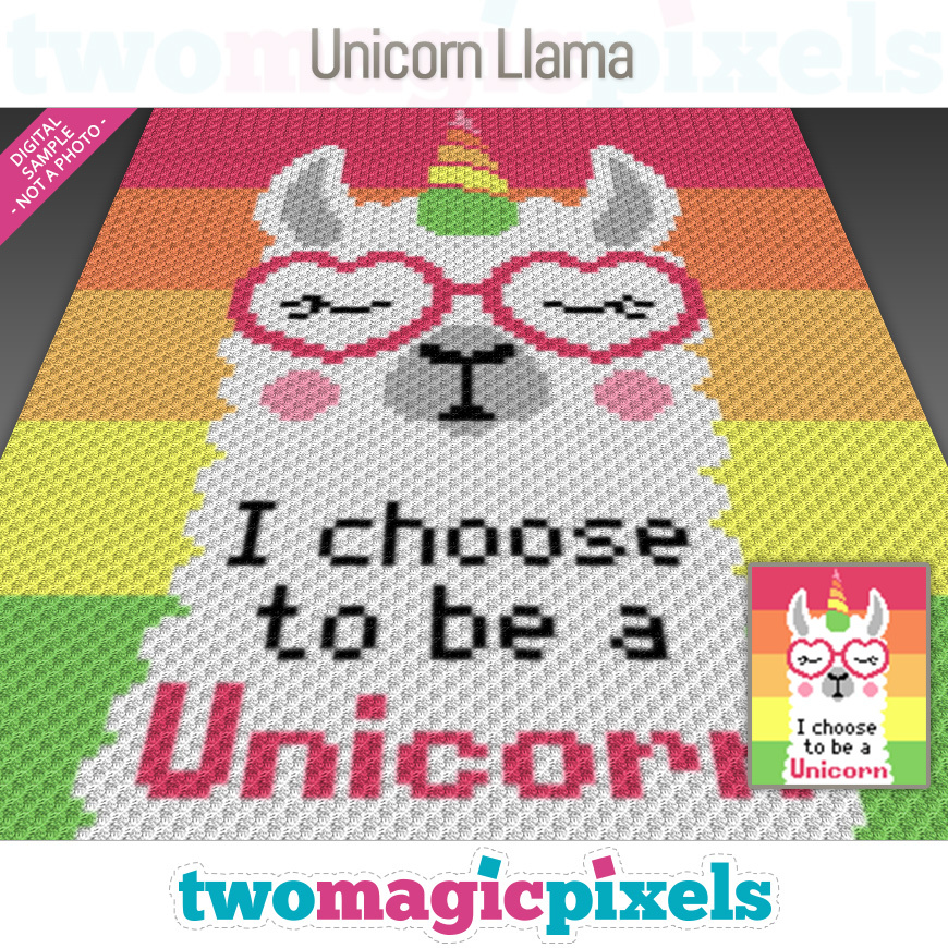 Unicorn Llama by Two Magic Pixels