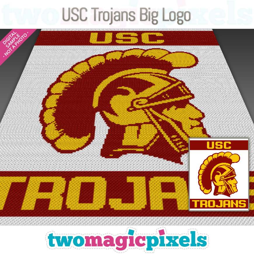 USC Trojans Big Logo by Two Magic Pixels