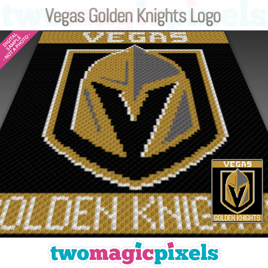 Vegas Golden Knights Logo by Two Magic Pixels