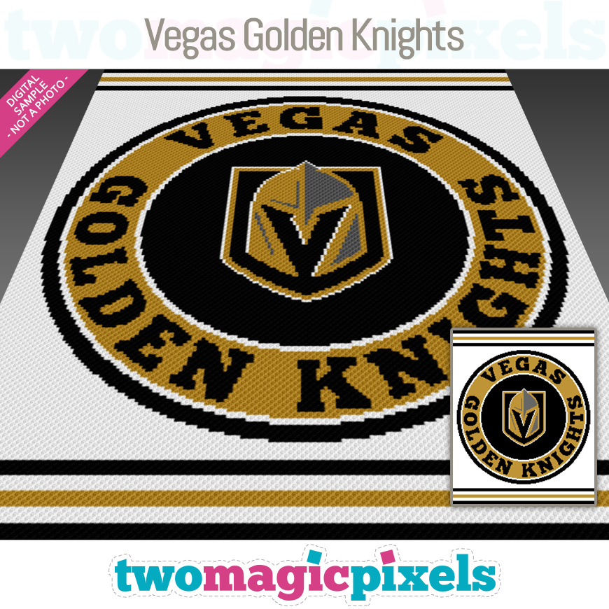 Vegas Golden Knights by Two Magic Pixels