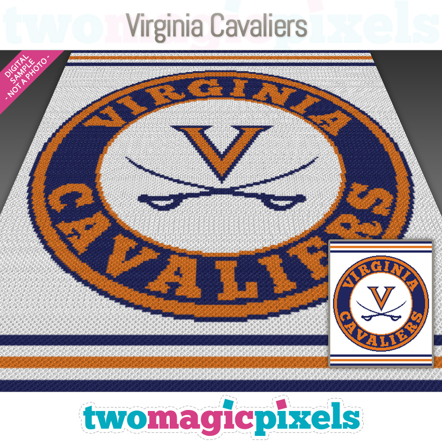 Virginia Cavaliers by Two Magic Pixels