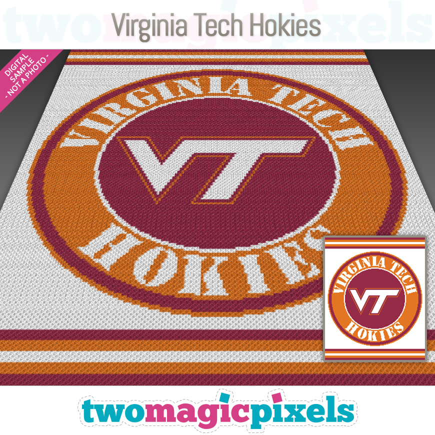 Virginia Tech Hokies by Two Magic Pixels