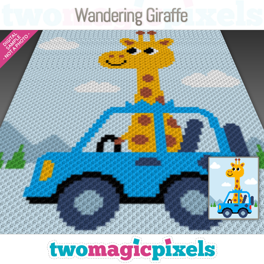 Wandering Giraffe by Two Magic Pixels