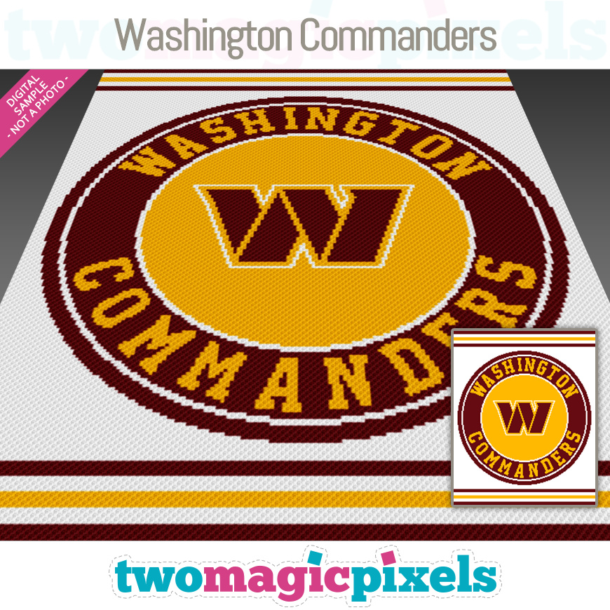 Washington Commanders by Two Magic Pixels Washington Commanders by Two Magic Pixels