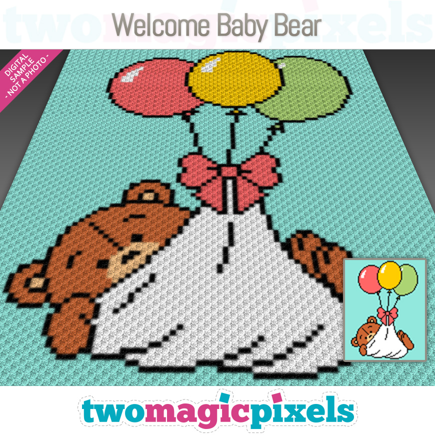 Welcome Baby Bear by Two Magic Pixels