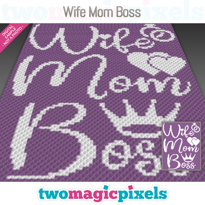 Wife Mom Boss by Two Magic Pixels