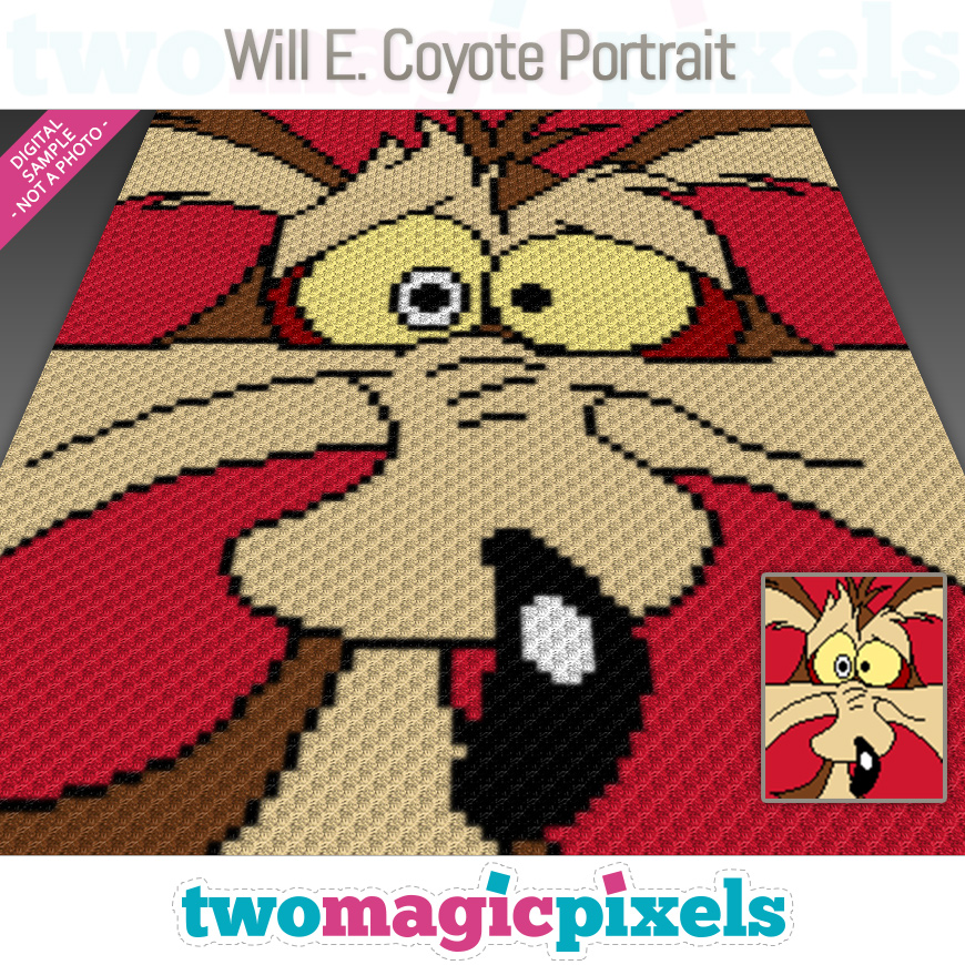 Will E Coyote Portrait by Two Magic Pixels