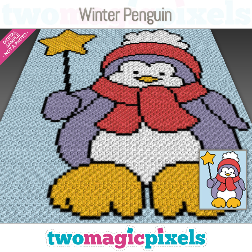 Winter Penguin by Two Magic Pixels