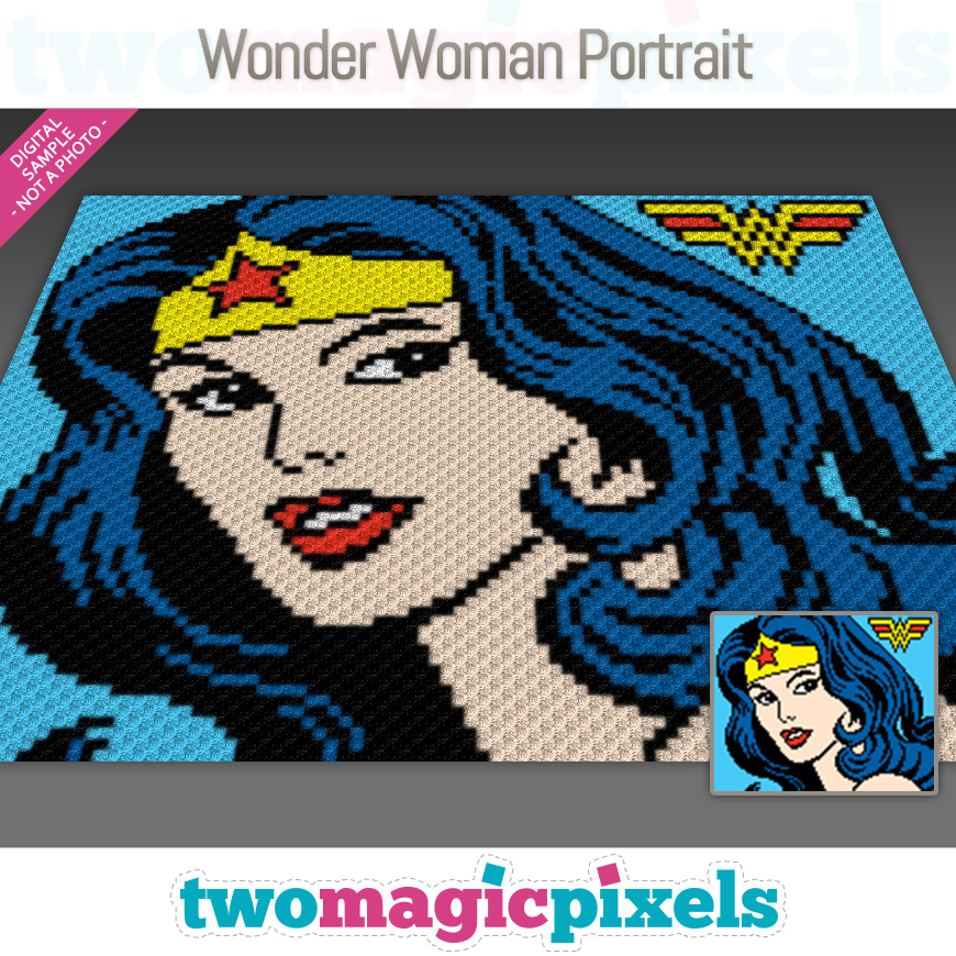 Wonder Woman Portrait by Two Magic Pixels