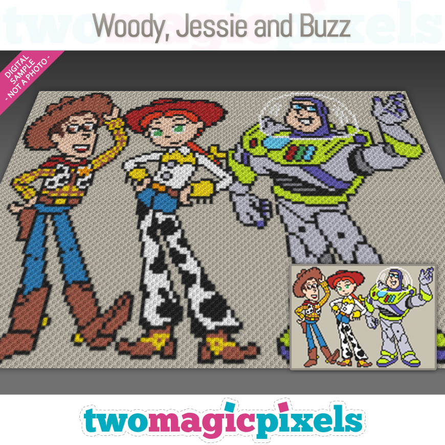 Woody, Jessie and Buzz by Two Magic Pixels