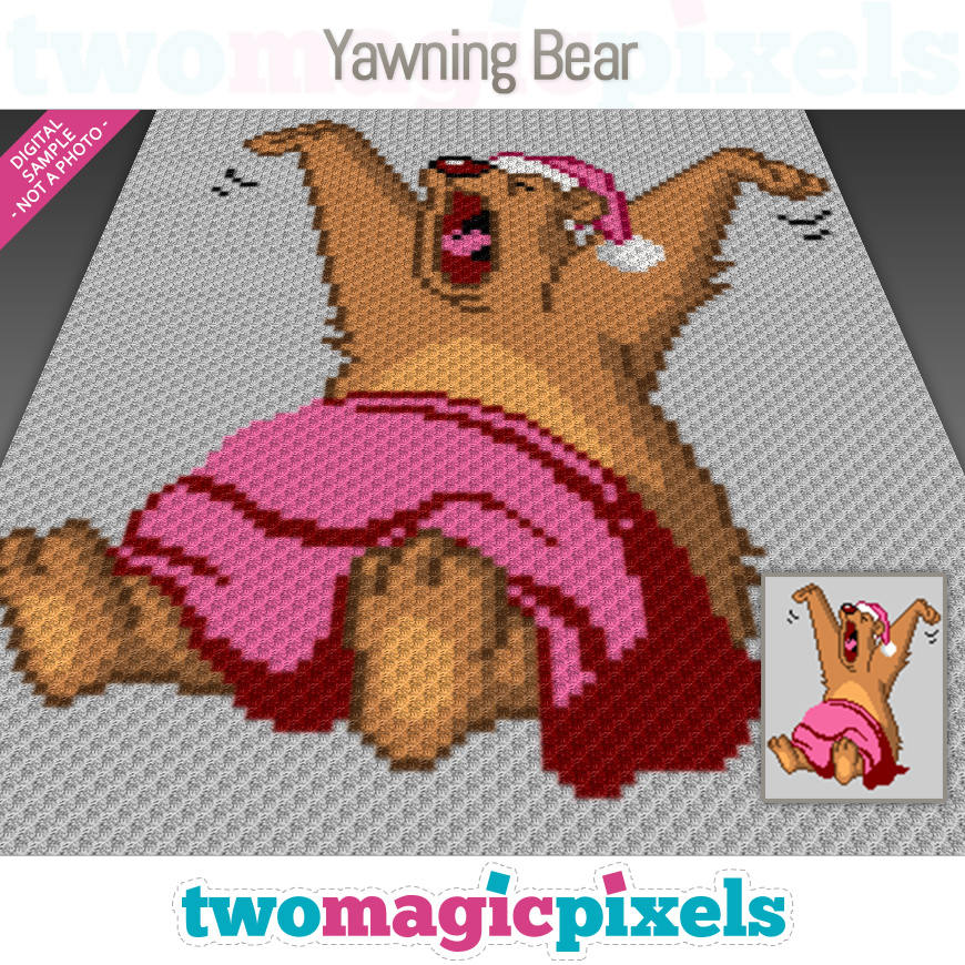 Yawning Bear by Two Magic Pixels