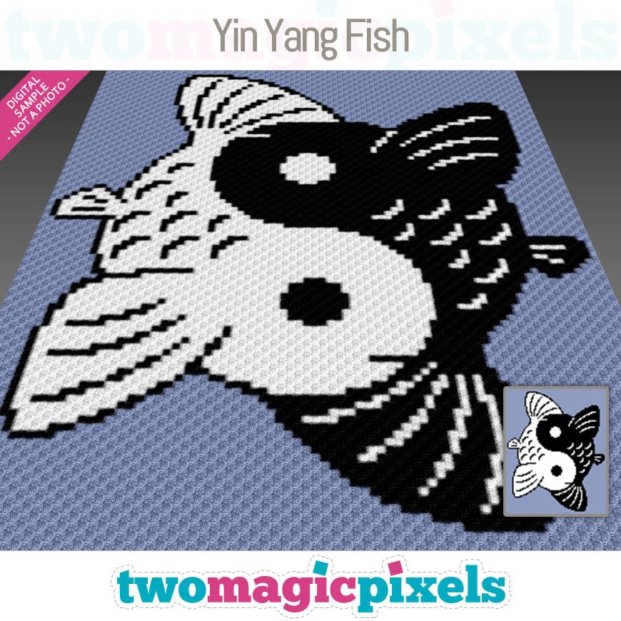 Yin Yang Fish by Two Magic Pixels