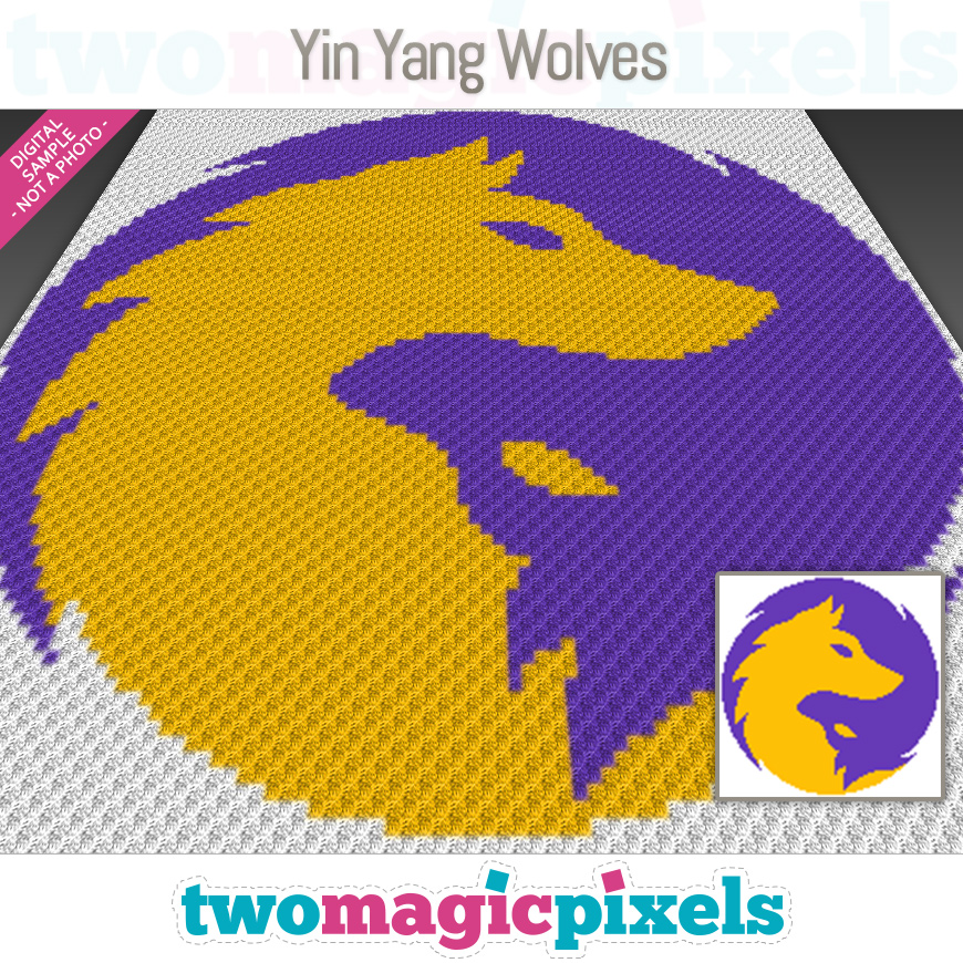 Yin Yang Wolves by Two Magic Pixels