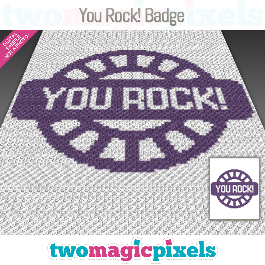 You Rock! Badge by Two Magic Pixels